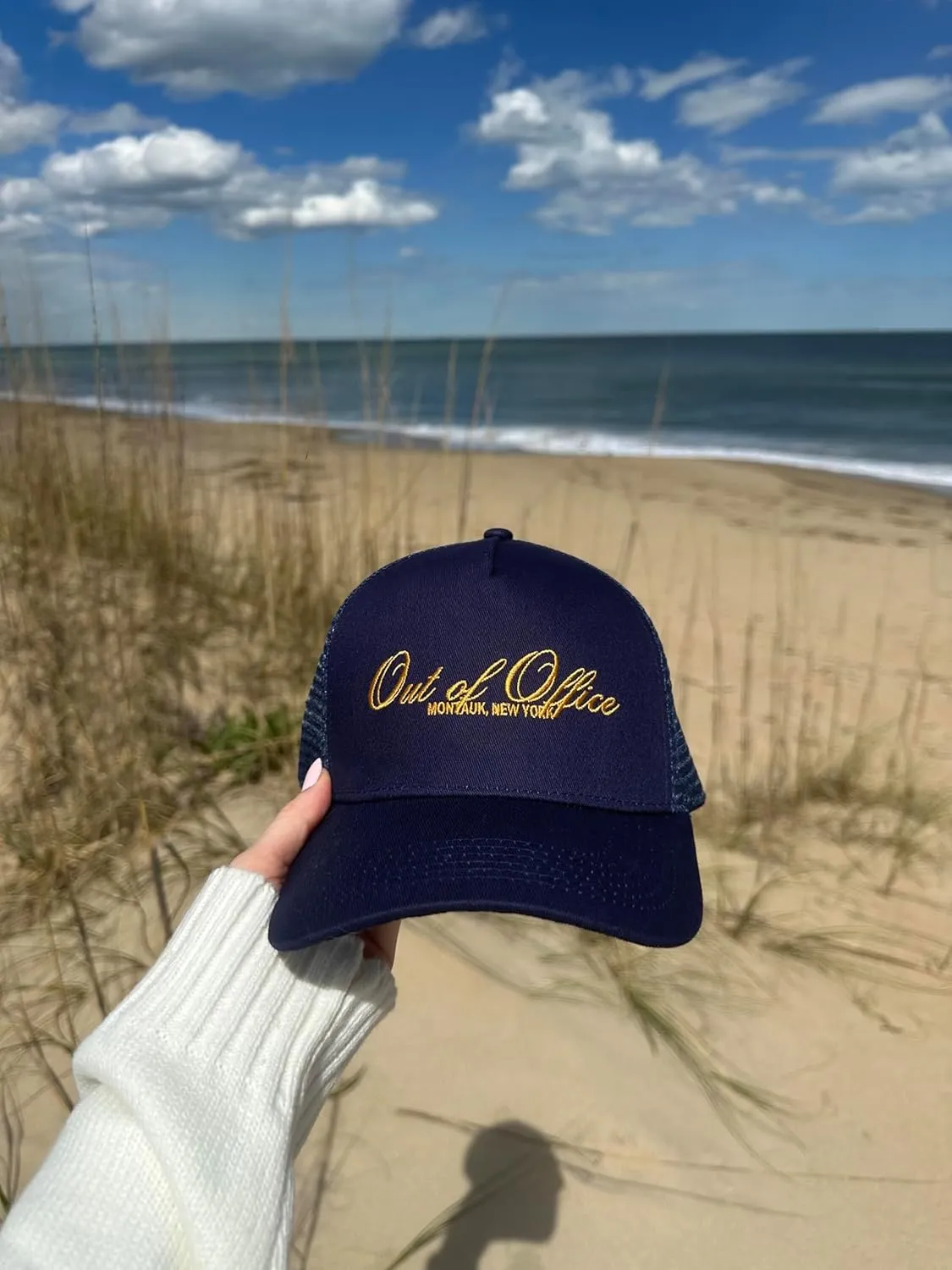 Almere Graphic Mesh Adjustable Trendy Trucker Hat and Baseball Cap for Women for Beach Concerts Summer Pool Vacation