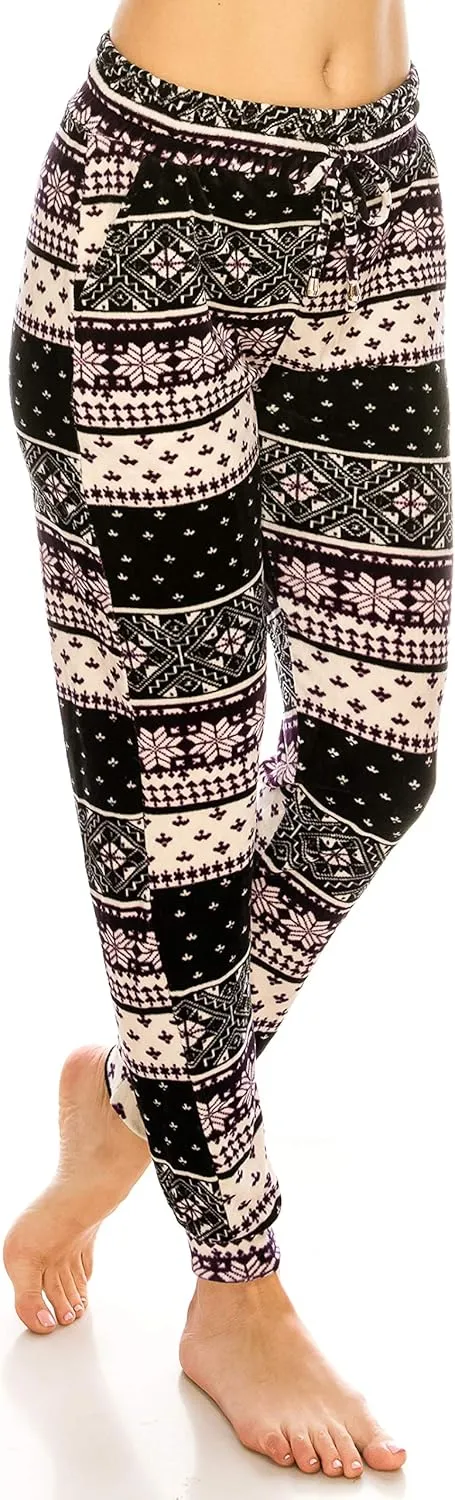 ALWAYS Women's Velvet Velour Joggers - Basic Premium Soft Stretch Warm Winter Sweatpants