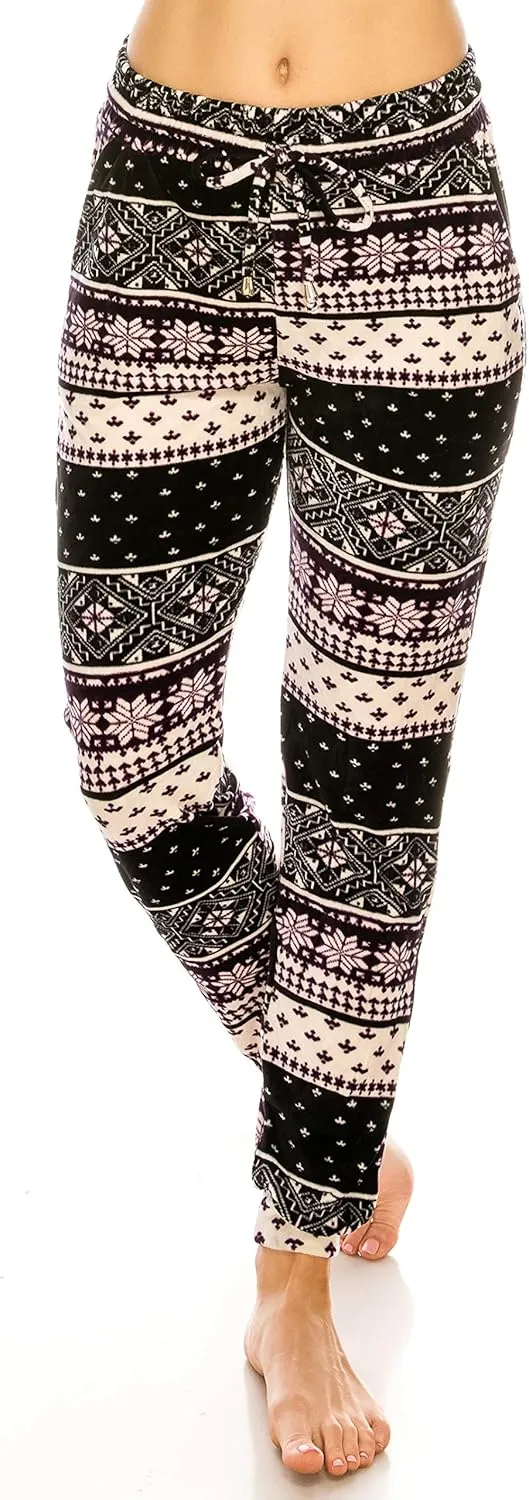 ALWAYS Women's Velvet Velour Joggers - Basic Premium Soft Stretch Warm Winter Sweatpants