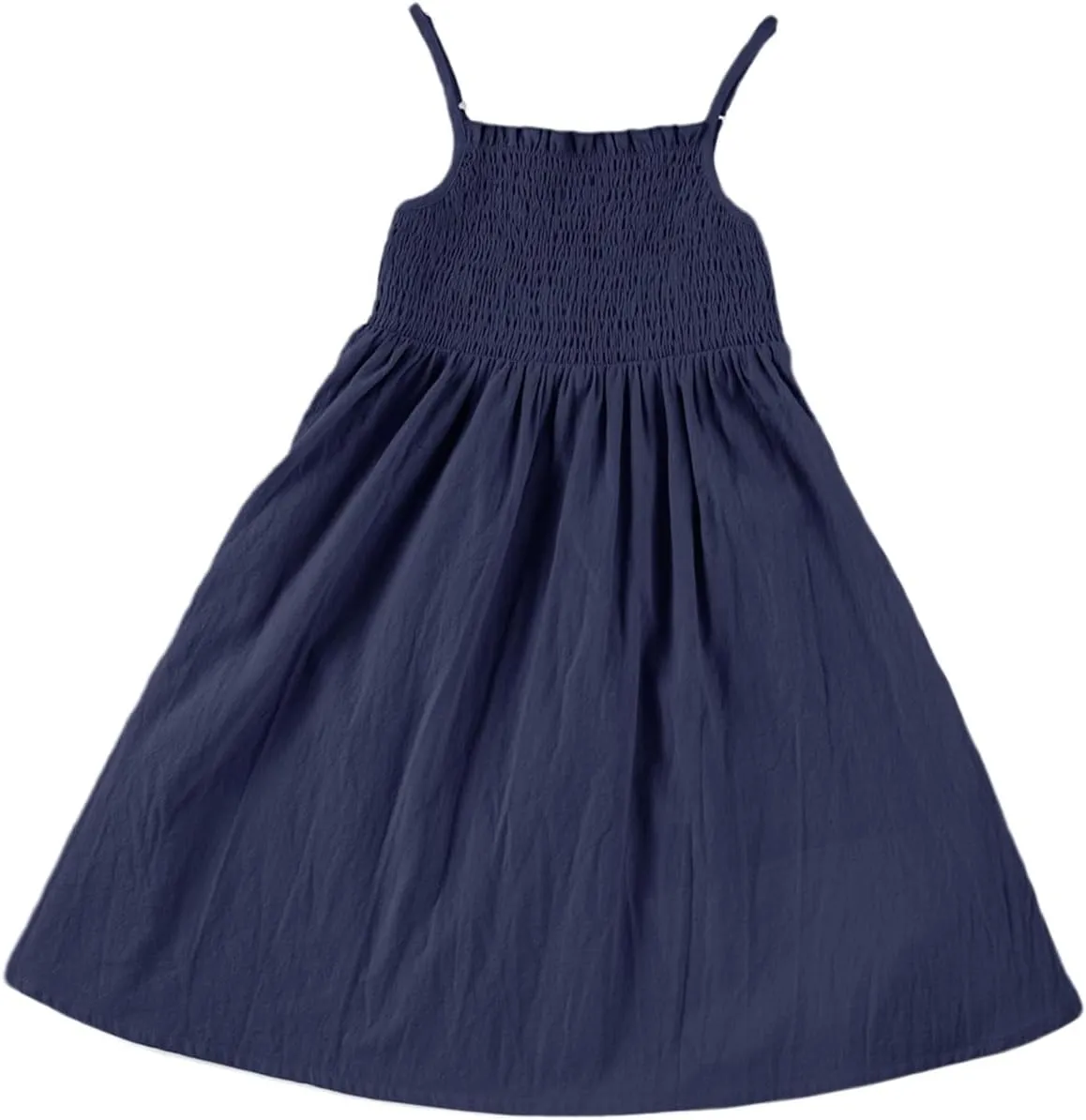 blibean Tween Girls Cotton Sundresses Adjustable Strap Dresses Size 4-15 Years