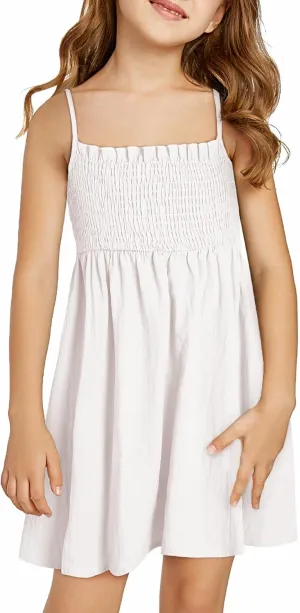 blibean Tween Girls Cotton Sundresses Adjustable Strap Dresses Size 4-15 Years