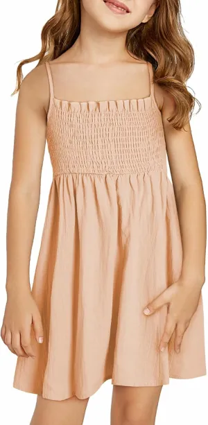 blibean Tween Girls Cotton Sundresses Adjustable Strap Dresses Size 4-15 Years