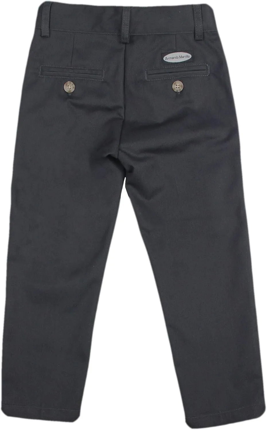 Boys Brushed Cotton Flat Front Adjustable Waist Pants