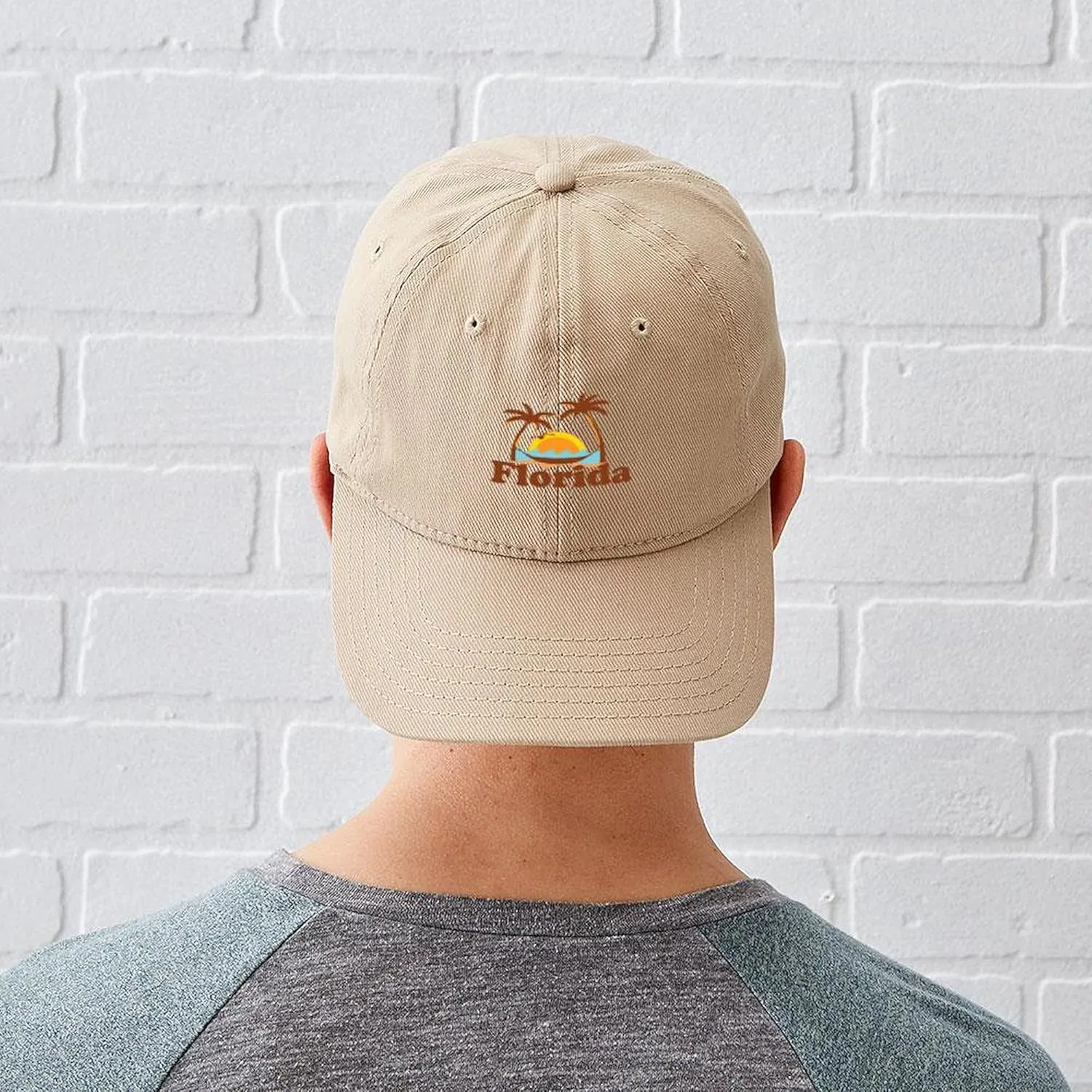 CafePress Pensacola Beach Sign, Florida Cap Adjustable Baseball Cap