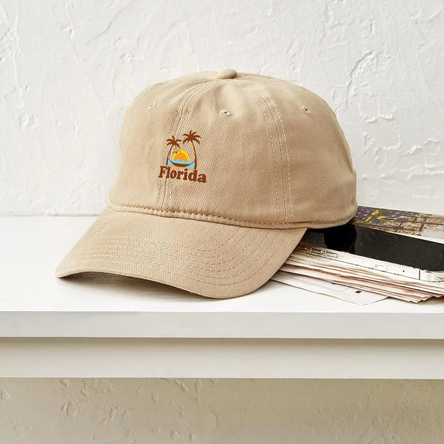 CafePress Pensacola Beach Sign, Florida Cap Adjustable Baseball Cap