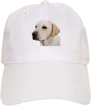 CafePress Yellow Lab Head Cap Adjustable Baseball Cap
