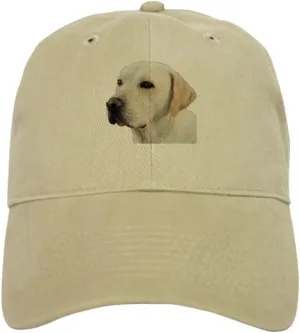 CafePress Yellow Lab Head Cap Adjustable Baseball Cap