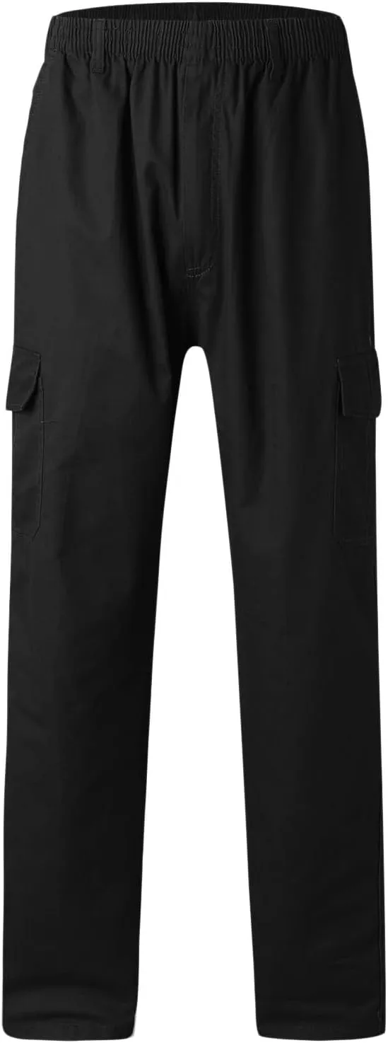 Cargo Pants for Men Big and Tall, Classic Fit Multi Pockets Cargo Track Pants Men Loose Fit Men's Lightweight Ripstop