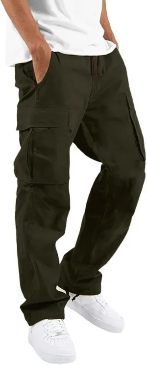 Cargo Pants for Men Lightweight Casual Sweatpants with Multi Pockets Durable Work Pant Construction Tactical Trousers