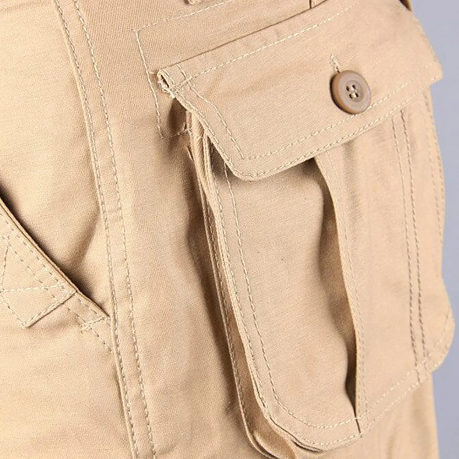 Cargo Pants for Men Plus Size Multi-Pockets Hiking Sports Straight Leg Trousers Classic Fit Solid Sweatpants Outdoor