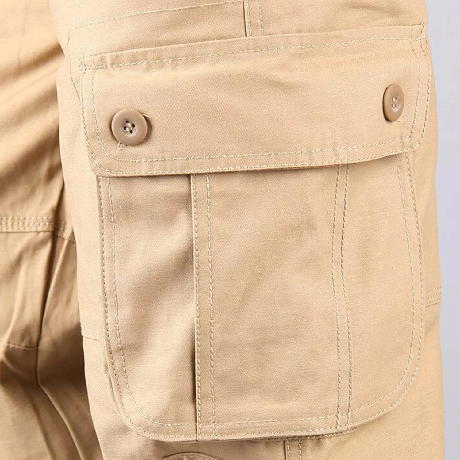 Cargo Pants for Men Plus Size Multi-Pockets Hiking Sports Straight Leg Trousers Classic Fit Solid Sweatpants Outdoor