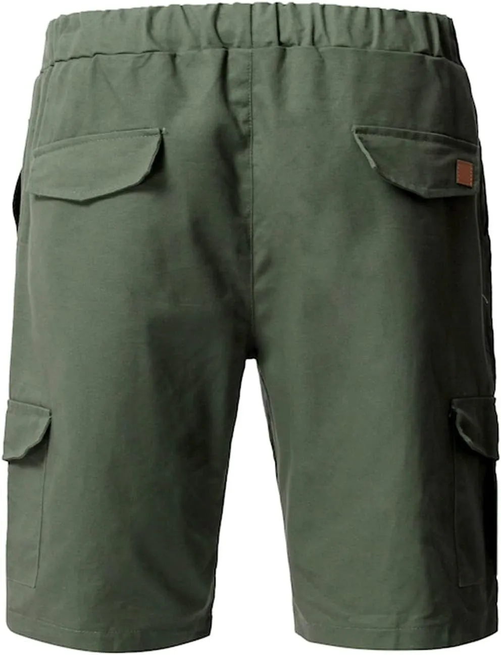 Cargo Shorts for Men 9" Outdoor Hiking Travel Shorts Drawstring Waist Camping Work Shorts with Multiple Pockets