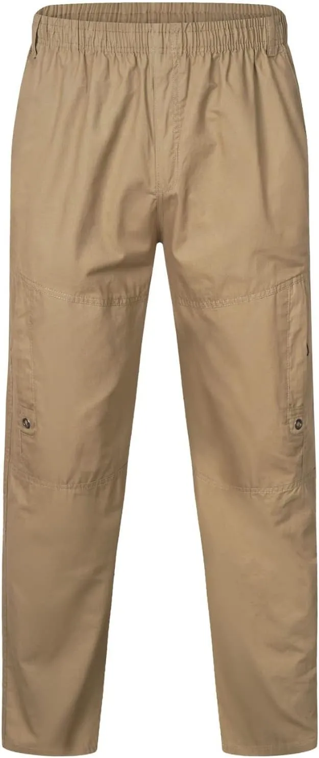 Cargo Sweatpants for Men Big and Tall for Men Casual Heavyweight Sweatpants Classic Fit Pockets Cargo Work Pants Wild