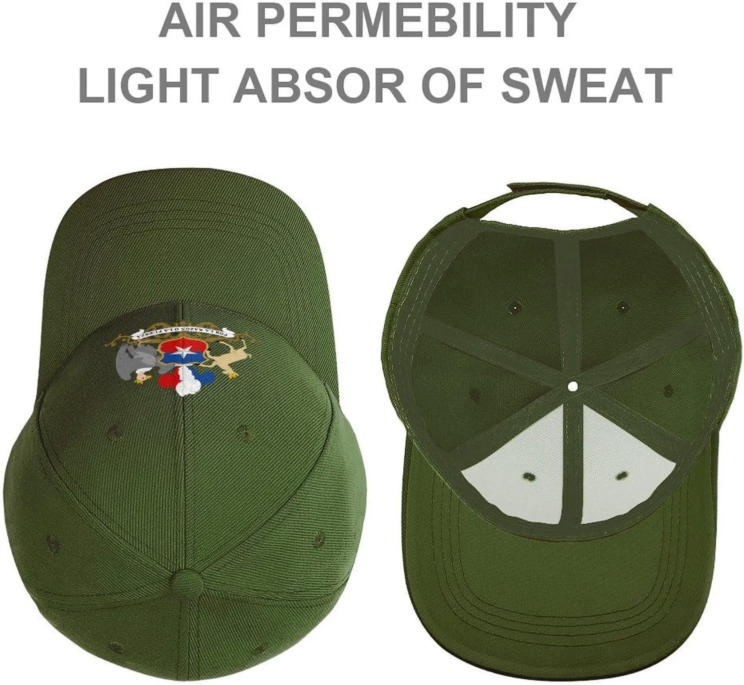 Chile Chilean National Emblem Fashion Baseball Cap Unisex Classic Hat Adjustable Funny Dad Caps for Outdoor Running Workout