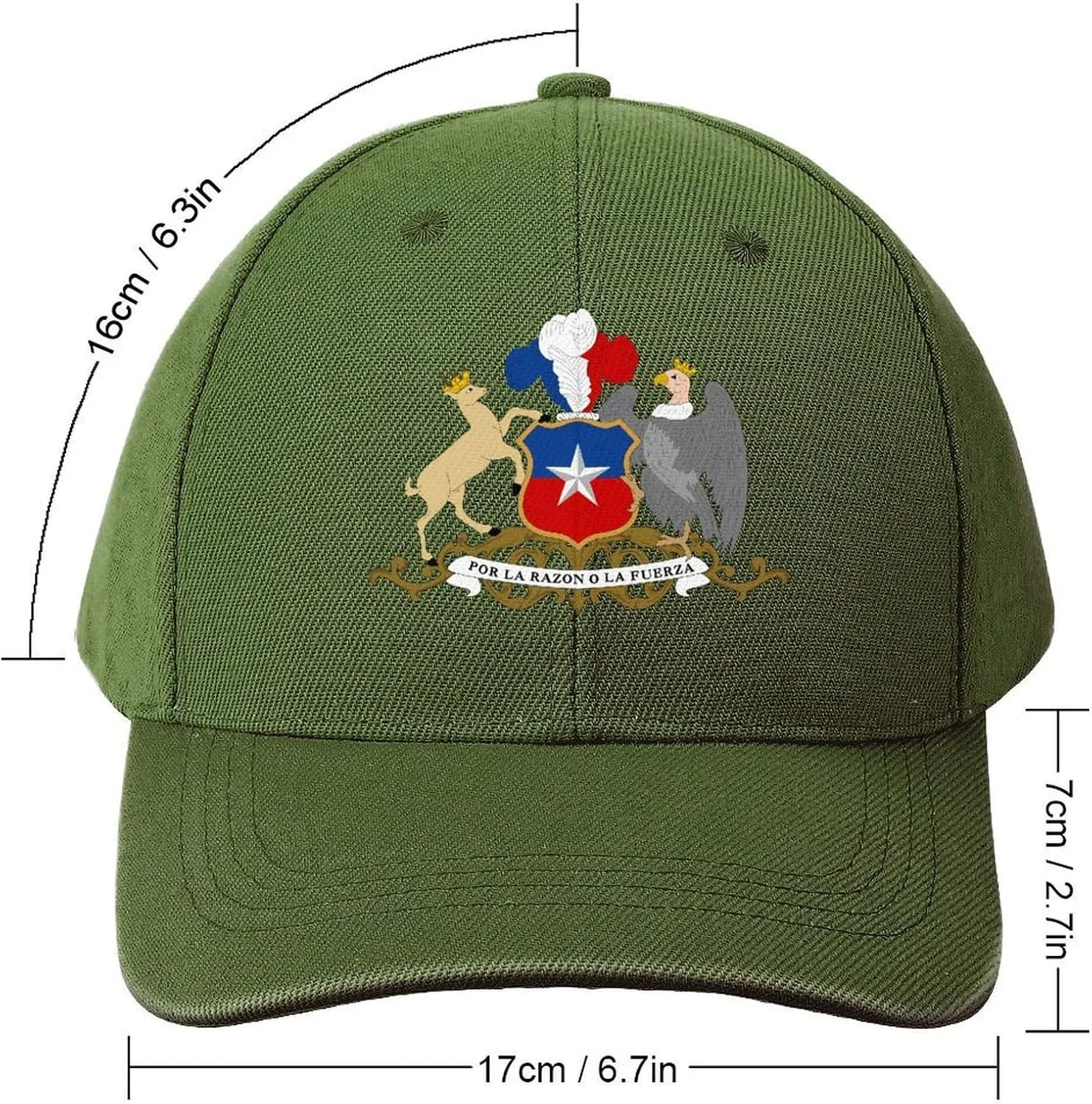 Chile Chilean National Emblem Fashion Baseball Cap Unisex Classic Hat Adjustable Funny Dad Caps for Outdoor Running Workout
