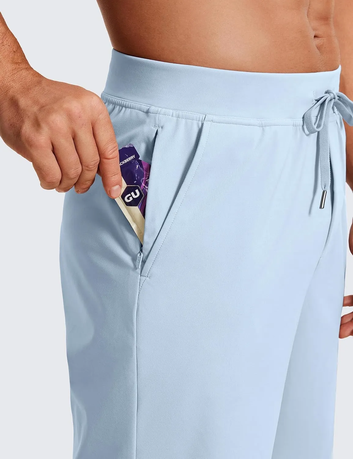 CRZ YOGA Men's Four-Way Stretch Workout Shorts - 9'' Soft Durable for Casual Athletic with Pockets