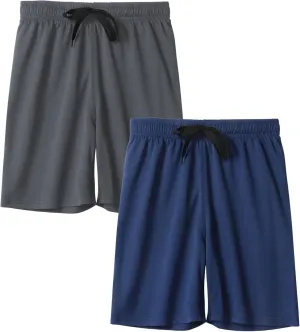 DaniChins Boys Loose Athletic Moisture Wicking Shorts Performance Mesh Shorts