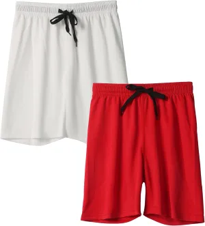 DaniChins Boys Loose Athletic Moisture Wicking Shorts Performance Mesh Shorts