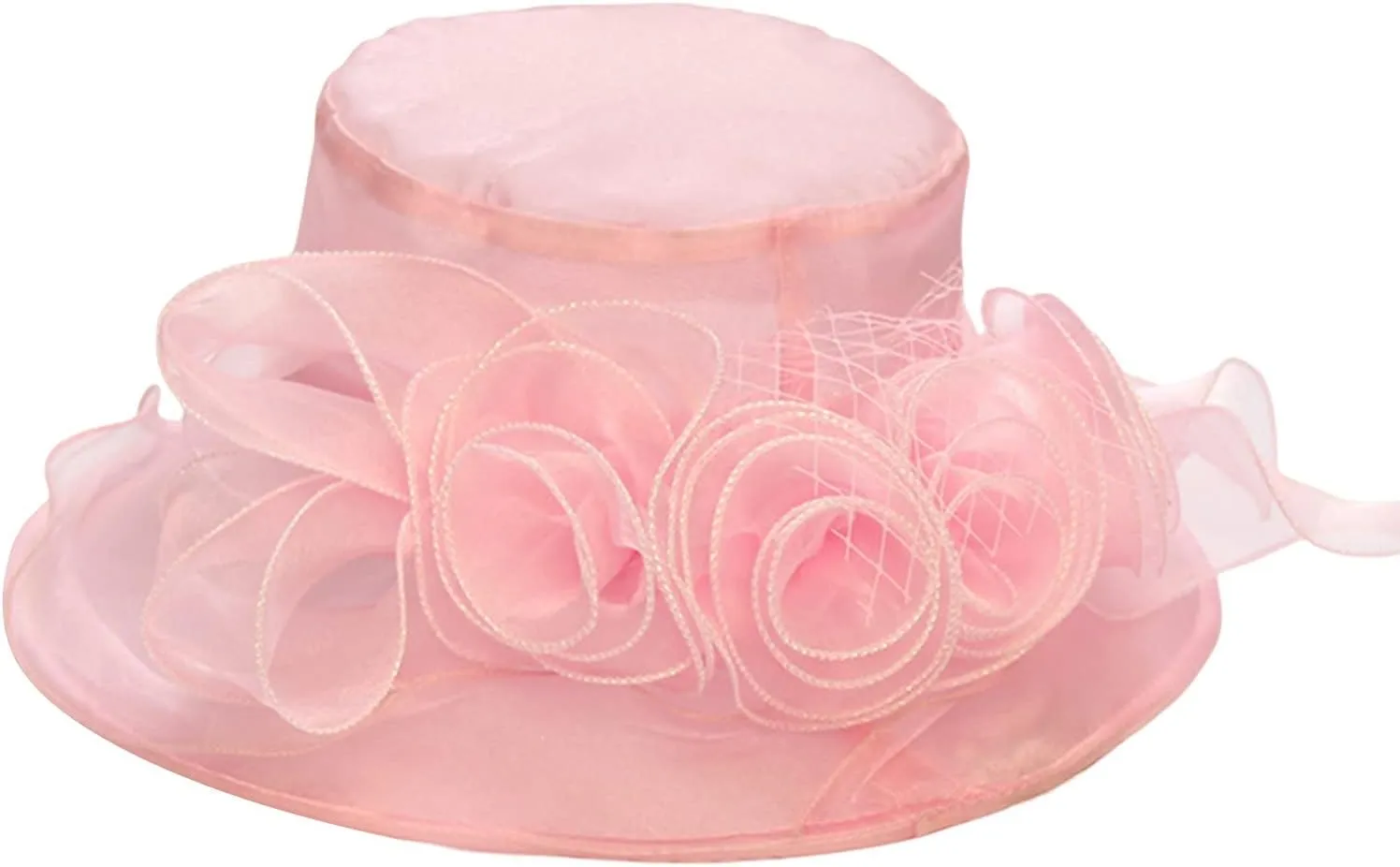Derby Pillbox Wide Brim Church Hat Tea Party Fascinator Hat for Women for 𝙲ocktail Wedding 2025