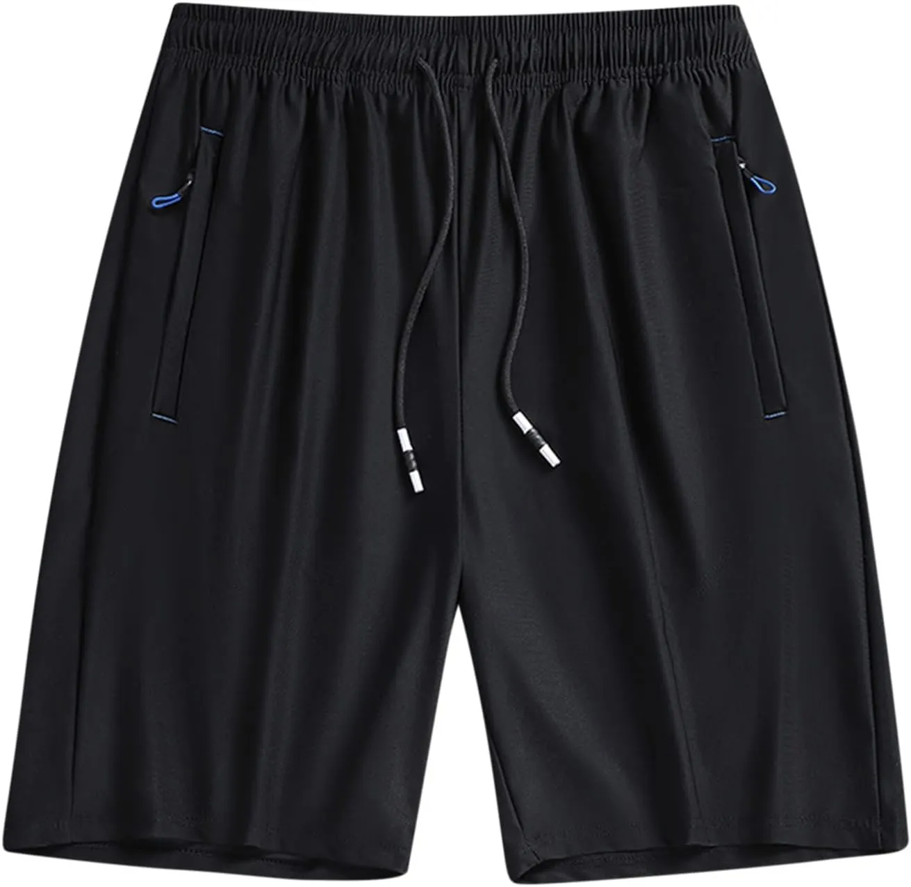 Dgoopd Mens Shorts Casual Quick Dry Shorts Workout Athletic Hiking Shorts Lightweight Running Shorts with Zipper Pockets