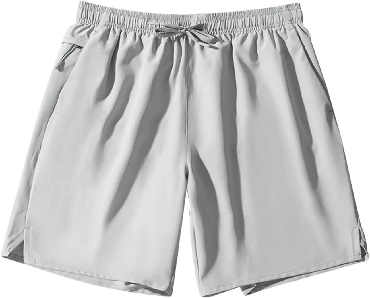 Dgoopd Mens Shorts Casual Quick Dry Shorts Workout Athletic Hiking Shorts Lightweight Running Shorts with Zipper Pockets
