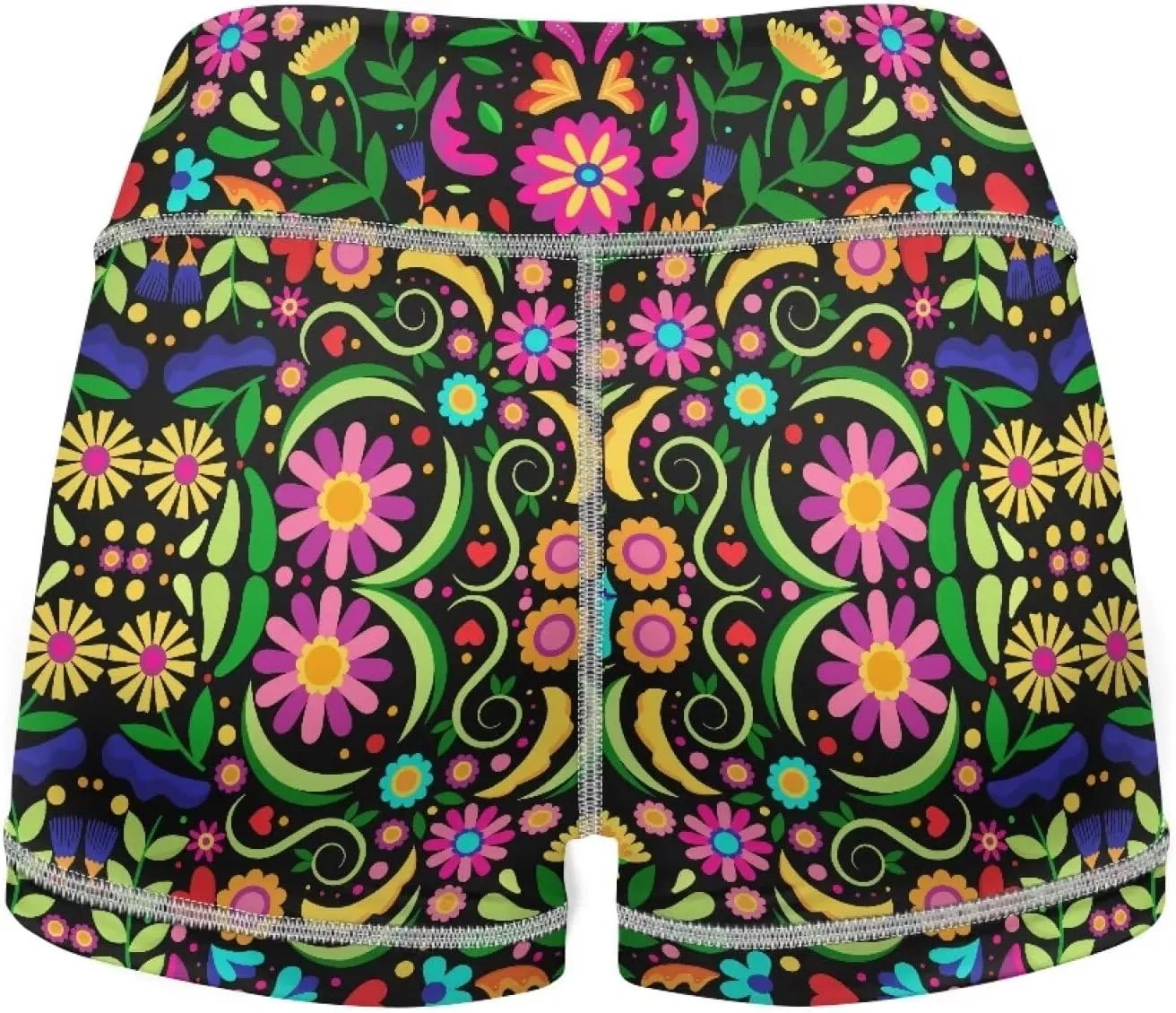 Dreaweet High Waist Biker Shorts for Women with Pockets 10" Soft Stretch Yoga Athletic Running Workout Shorts