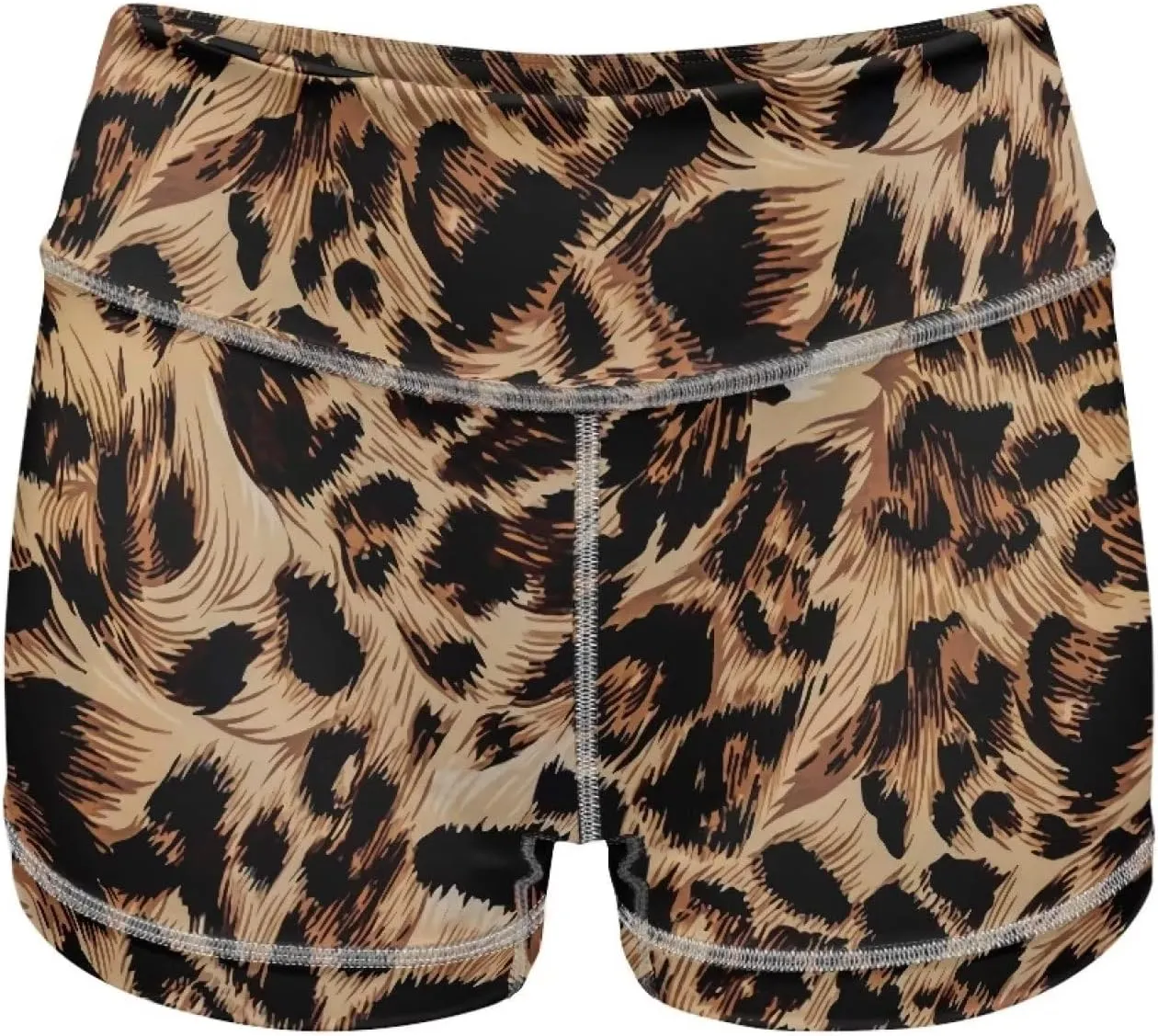 Dreaweet High Waist Biker Shorts for Women with Pockets 10" Soft Stretch Yoga Athletic Running Workout Shorts