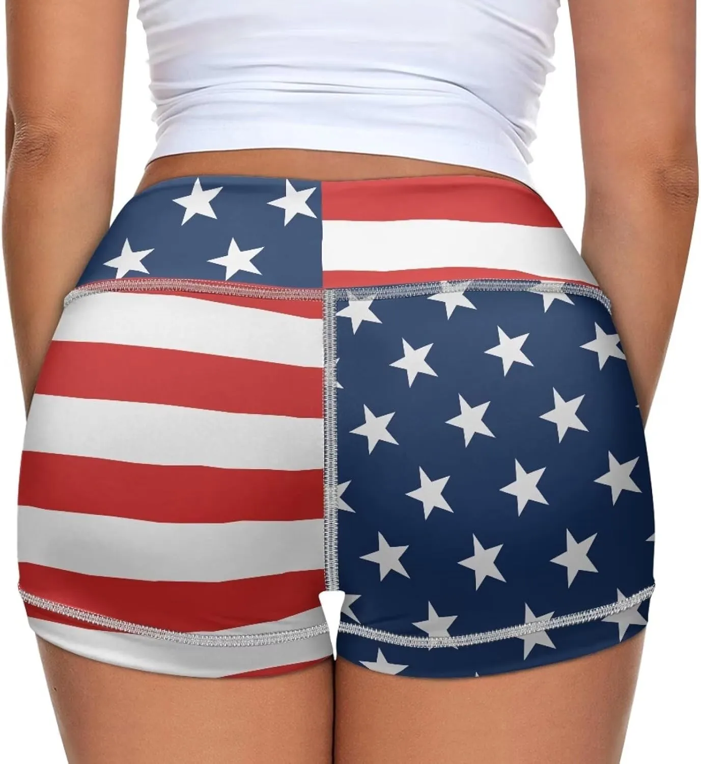 Dreaweet High Waist Biker Shorts for Women with Pockets 10" Soft Stretch Yoga Athletic Running Workout Shorts