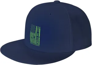 End The Stigma Mental Health Awareness American Flag Trucker Hat for Men Snapback Hats Baseball Cap Flat Brim Hats