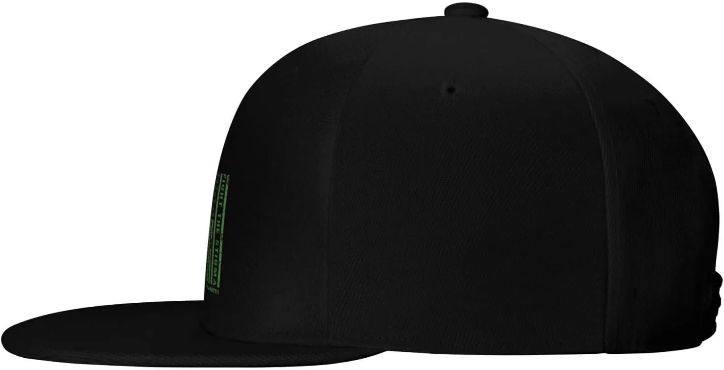End The Stigma Mental Health Awareness American Flag Trucker Hat for Men Snapback Hats Baseball Cap Flat Brim Hats