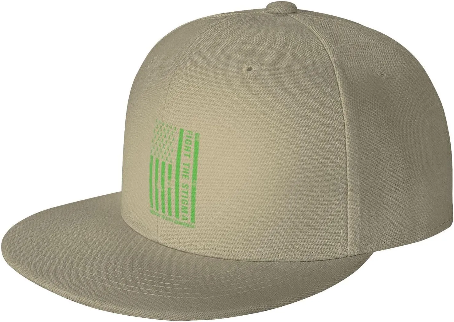 End The Stigma Mental Health Awareness American Flag Trucker Hat for Men Snapback Hats Baseball Cap Flat Brim Hats