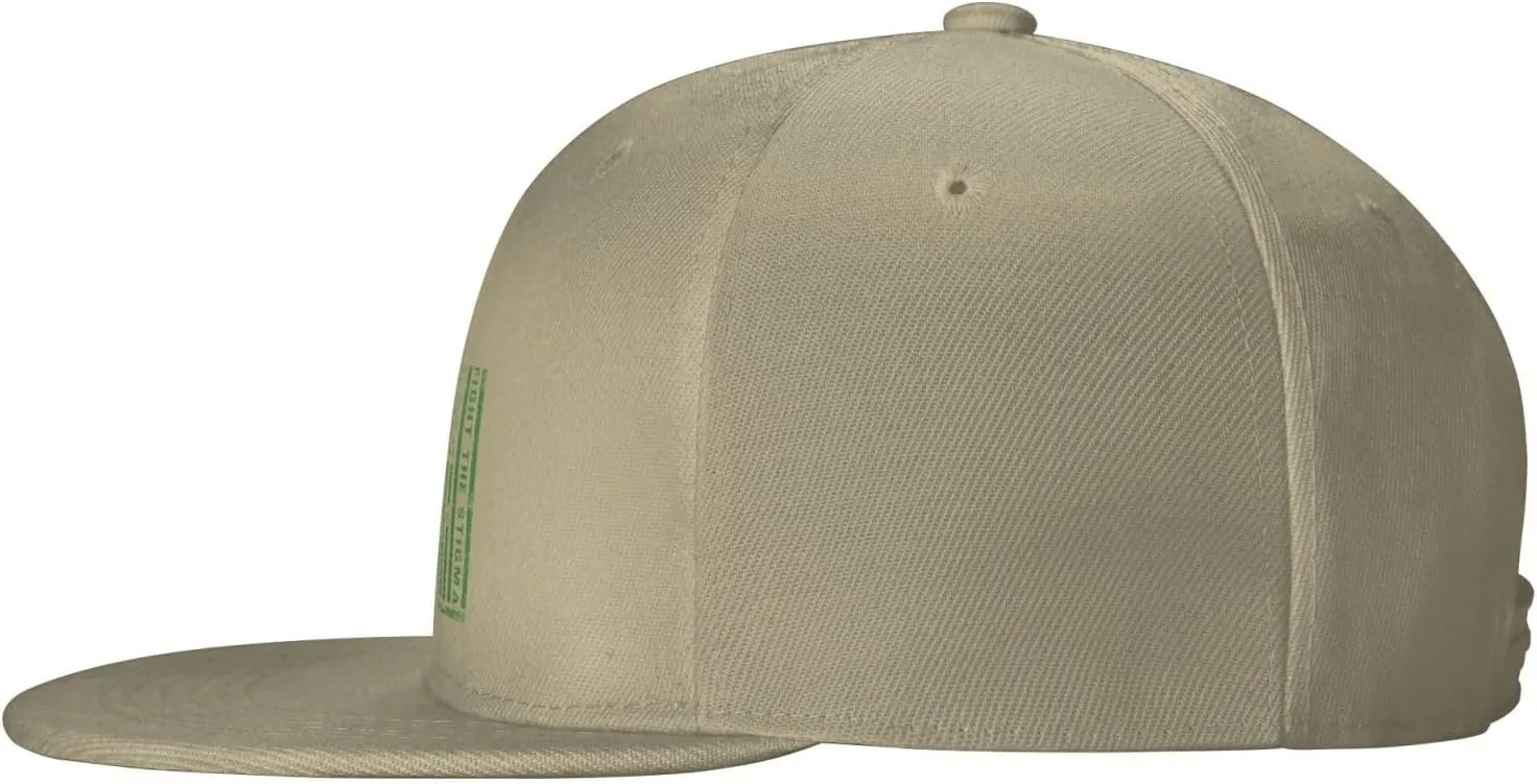 End The Stigma Mental Health Awareness American Flag Trucker Hat for Men Snapback Hats Baseball Cap Flat Brim Hats