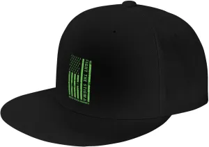 End The Stigma Mental Health Awareness American Flag Trucker Hat for Men Snapback Hats Baseball Cap Flat Brim Hats