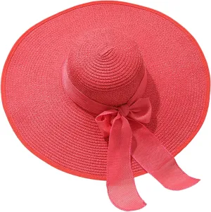 Fascinator Hats for Women Tea Party Ladies Wide Flat Brim Bucket Sun Hat Fashion Big Sunhat Derby Easter Outfit