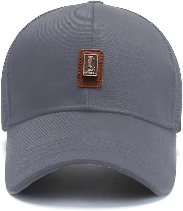FASHIXD Golf Baseball Cap for Men Summer Mesh Hat Breathable Running Hats Outdoor Sports Quick Dry Hats