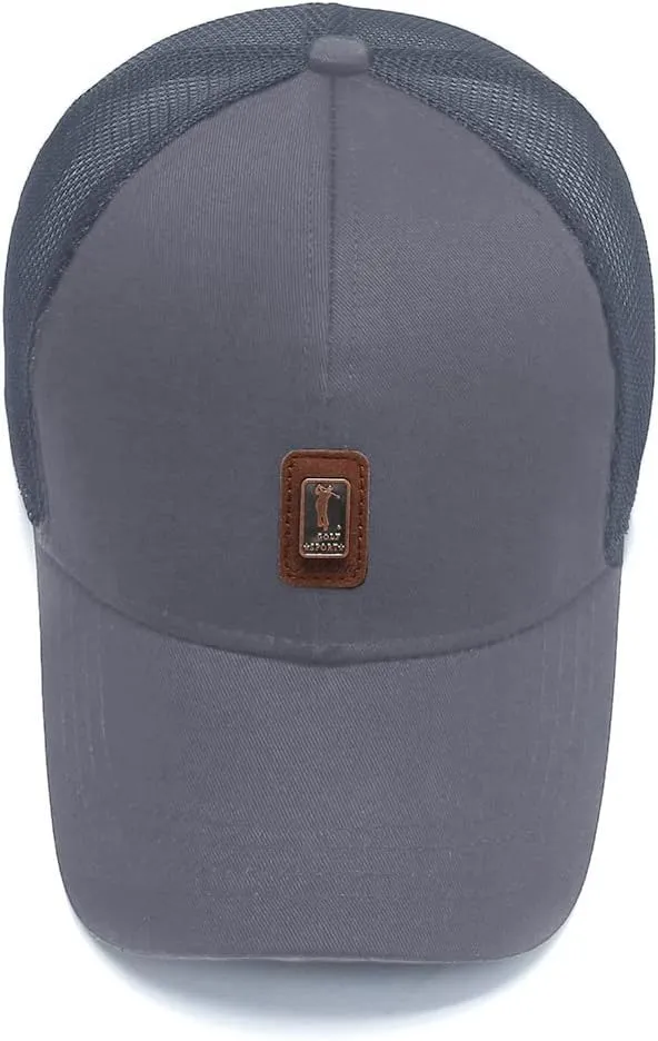 FASHIXD Golf Baseball Cap for Men Summer Mesh Hat Breathable Running Hats Outdoor Sports Quick Dry Hats
