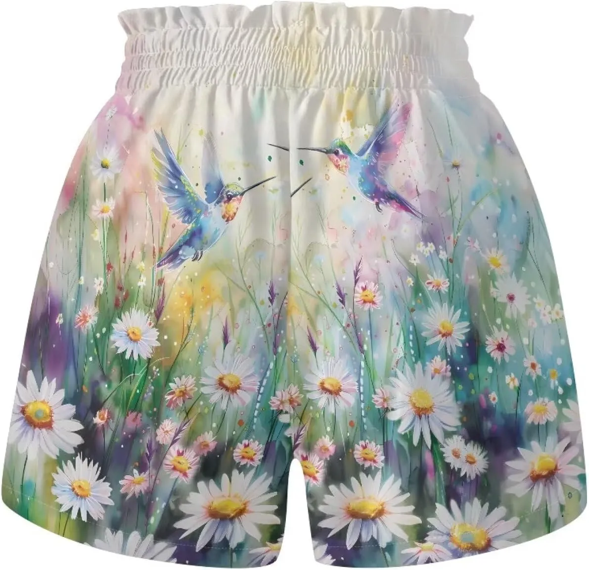 Girls Athletic Shorts Size 1-16 Kids High Waist Butterfly Shorts for Girls Flowy Shorts Summer Butterfly Shorts