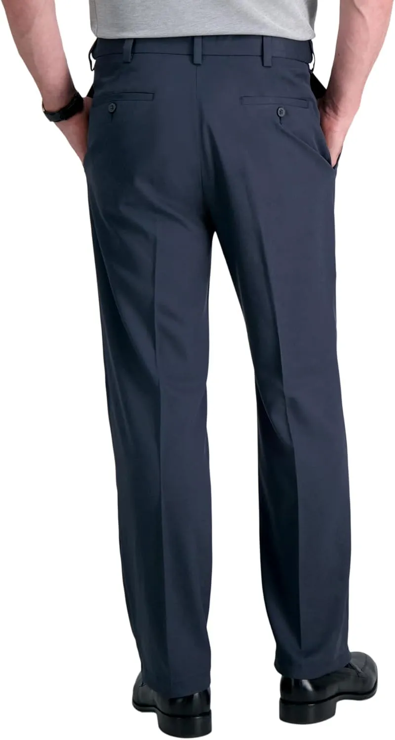Haggar Men's Cool 18 Pro Classic Fit Pleat Front Dress Casual Stretch Golf Pant (Regular and Big & Tall Sizes)