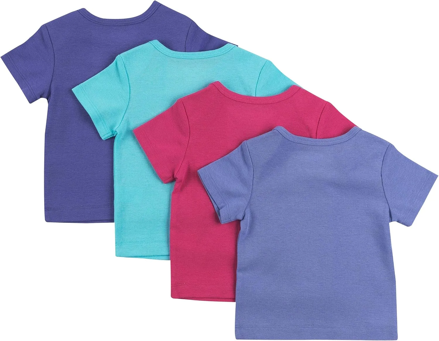 Hanes Baby Short Sleeve Flexy Soft Stretch Expandable Shoulder T-Shirt (4 Pack)