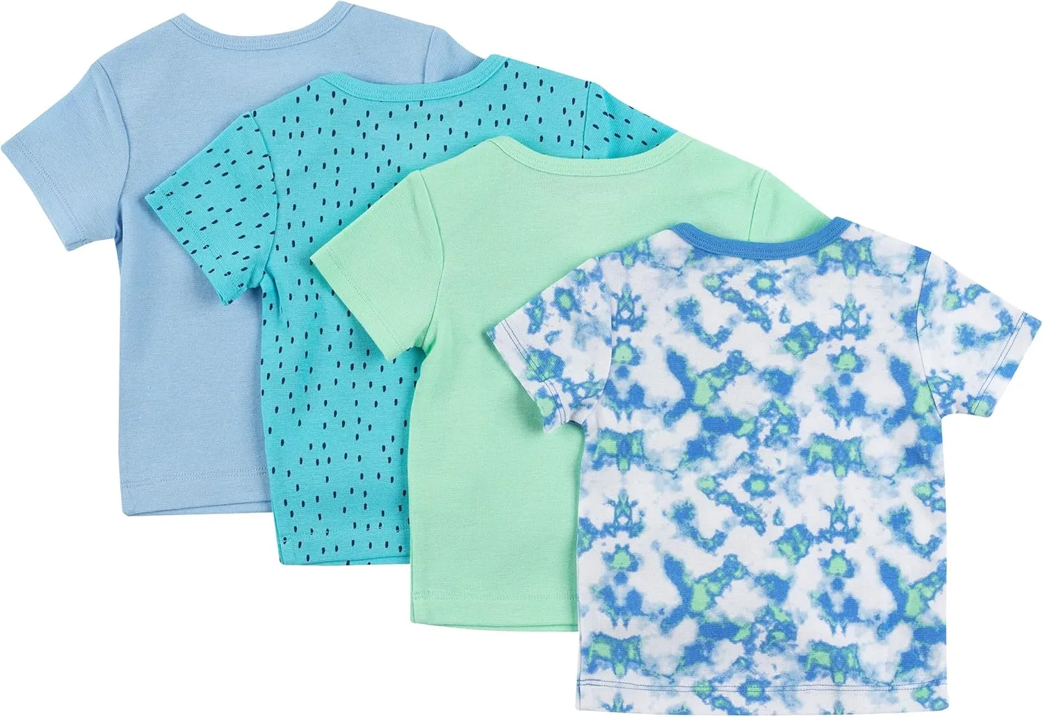 Hanes Baby Short Sleeve Flexy Soft Stretch Expandable Shoulder T-Shirt (4 Pack)