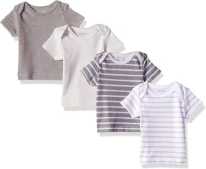 Hanes Baby Short Sleeve Flexy Soft Stretch Expandable Shoulder T-Shirt (4 Pack)