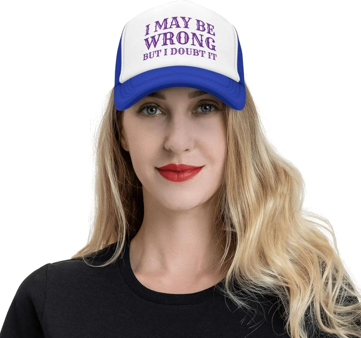I May Be Wrong But I Doubt It Mesh Hat Men Women Baseball Cap Trucker Hat