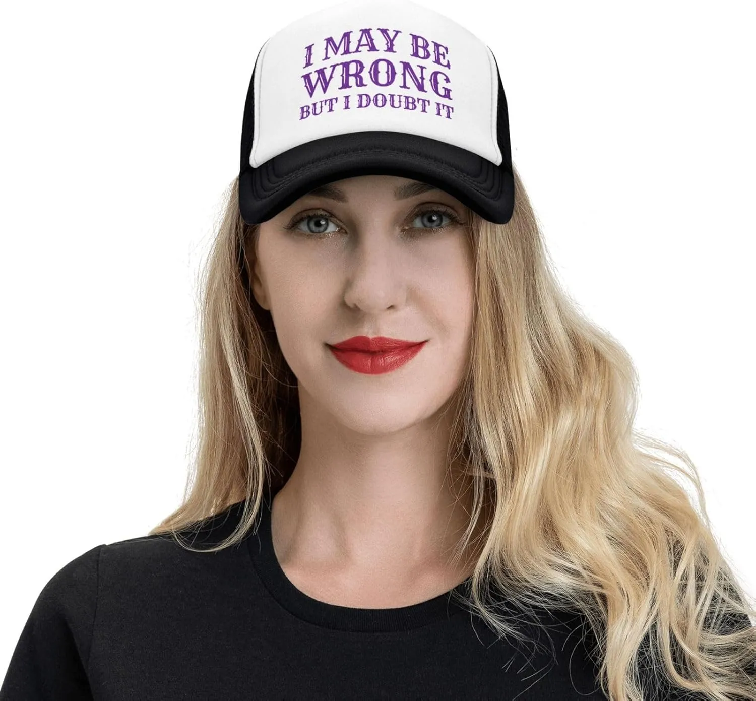 I May Be Wrong But I Doubt It Mesh Hat Men Women Baseball Cap Trucker Hat