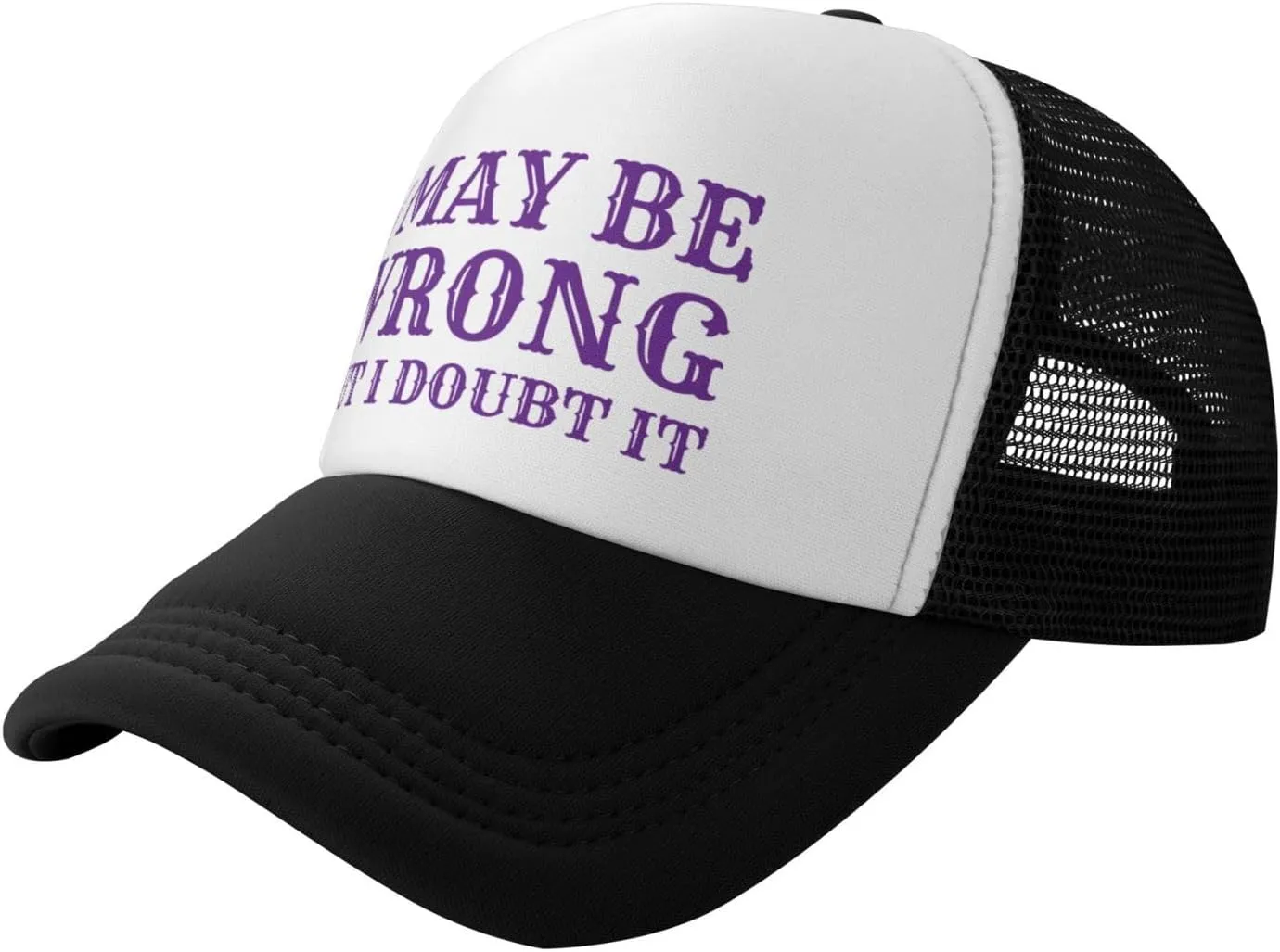 I May Be Wrong But I Doubt It Mesh Hat Men Women Baseball Cap Trucker Hat