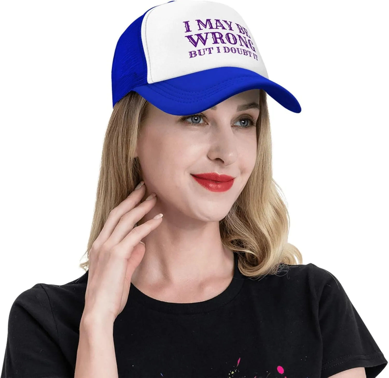 I May Be Wrong But I Doubt It Mesh Hat Men Women Baseball Cap Trucker Hat