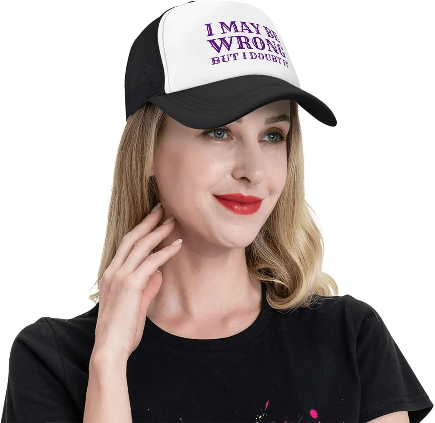 I May Be Wrong But I Doubt It Mesh Hat Men Women Baseball Cap Trucker Hat