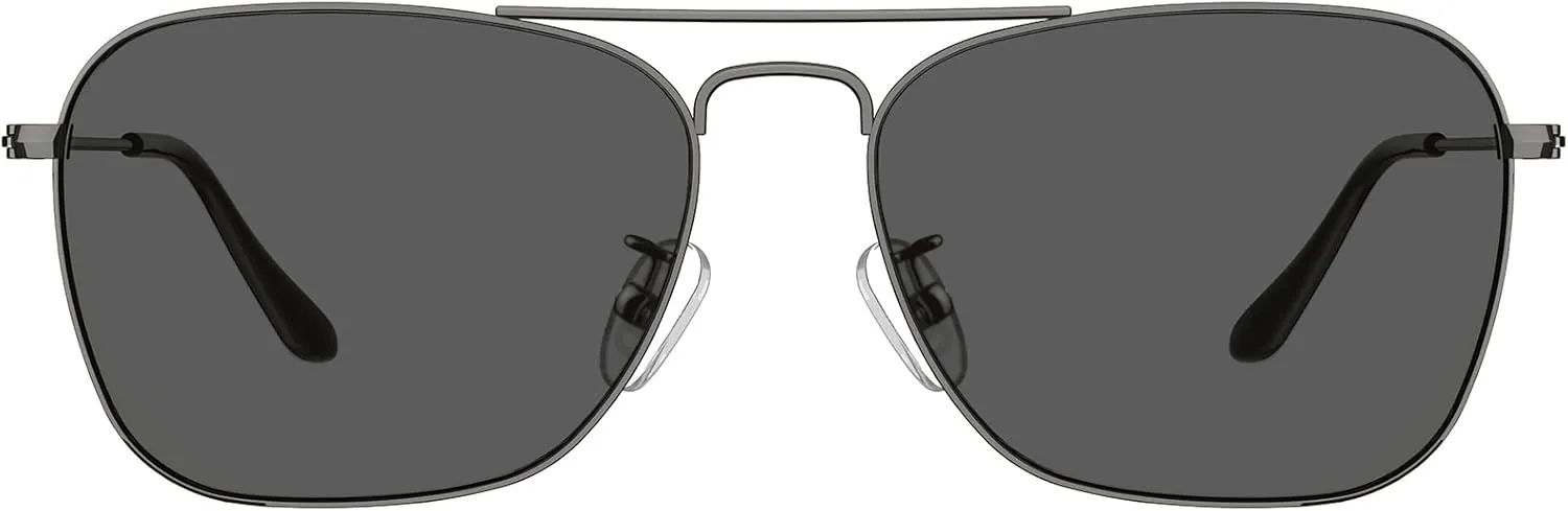 IOHLNG Square Aviator Sunglasses for Women Men Polarized Pilot Military Square Shades Classic Vintage Metal Sun Glasses