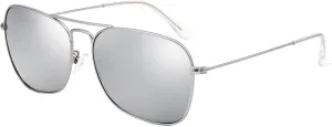 IOHLNG Square Aviator Sunglasses for Women Men Polarized Pilot Military Square Shades Classic Vintage Metal Sun Glasses