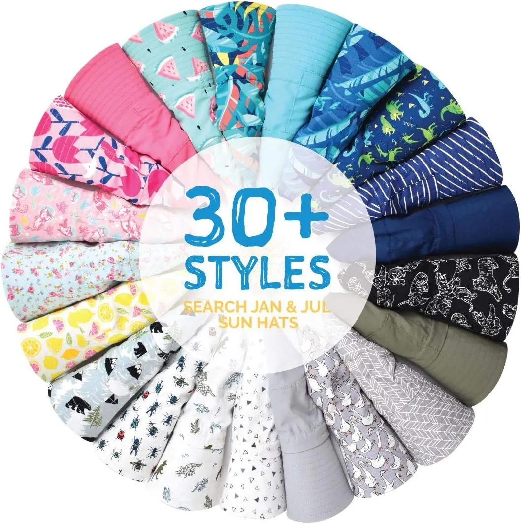 JAN & JUL Bucket Sun Hat with Adjustable Strap 50  UPF