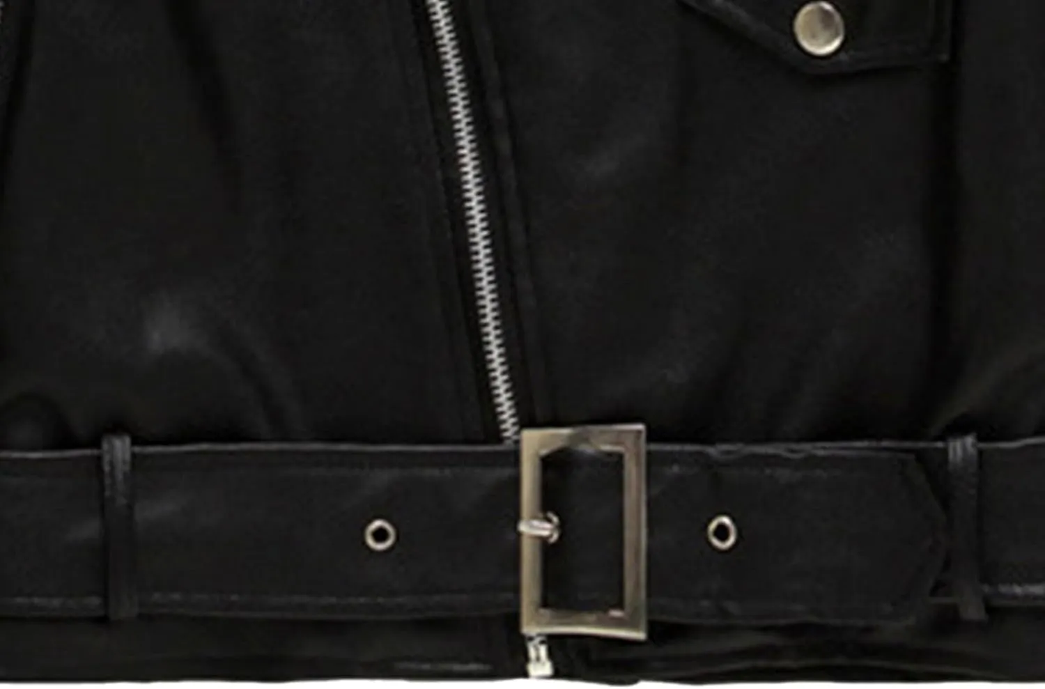 JEsilunmaMY Men's Asymmetric Zip Belt Leather Jacket Suit Collar Vintage Motorcycle Biker Jacket Winter Slim Bomber Jacket